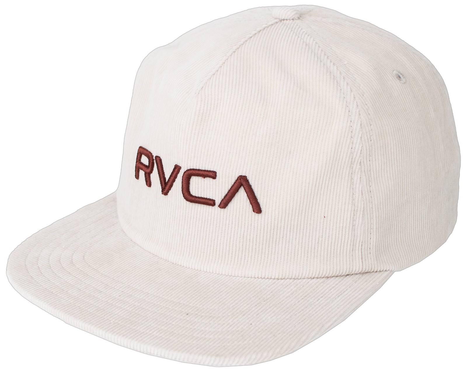 RVCA Big RVCA Cord Snapback Hat - Silver Bleach - New 6590₽