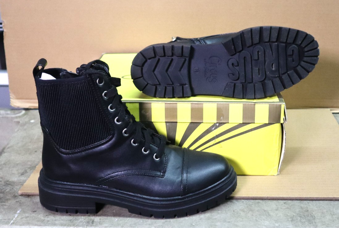 Circus NY by Sam Edelman Giovanny Combat Boots Black Women's Size 7.5M