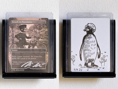 MtG Swords to Plowshares from MagicCon Amsterdam 2024 (foil) Artist Proof
