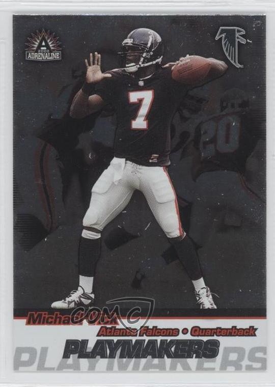 2002 Pacific Adrenaline Playmakers Michael Vick #2 0bn8
