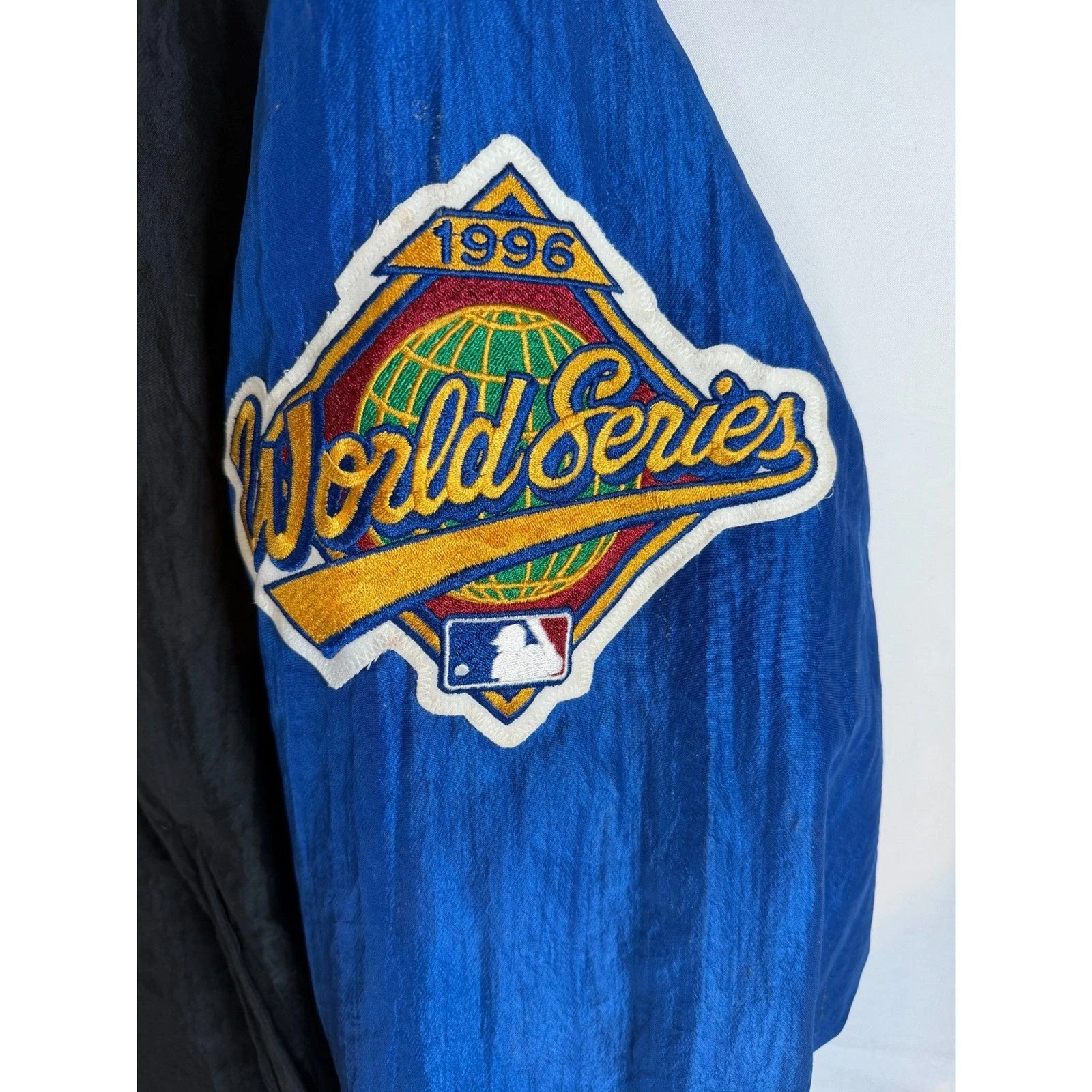 Vintage 1996 World Series Starter Diamond Jacket USA Made XL image 3