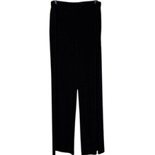 Velvet Pants Large black Eveningwear Dressy Special Occasion Trousers Elegant