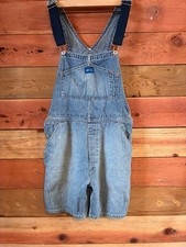 Vintage Express Bleus Denim Overall Shorts Ca...