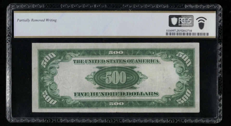 SC 1934A $500 Chicago, IL FRN Fr.2202-G PCGS 25- Very Fine (302A) - Image 2 of 3