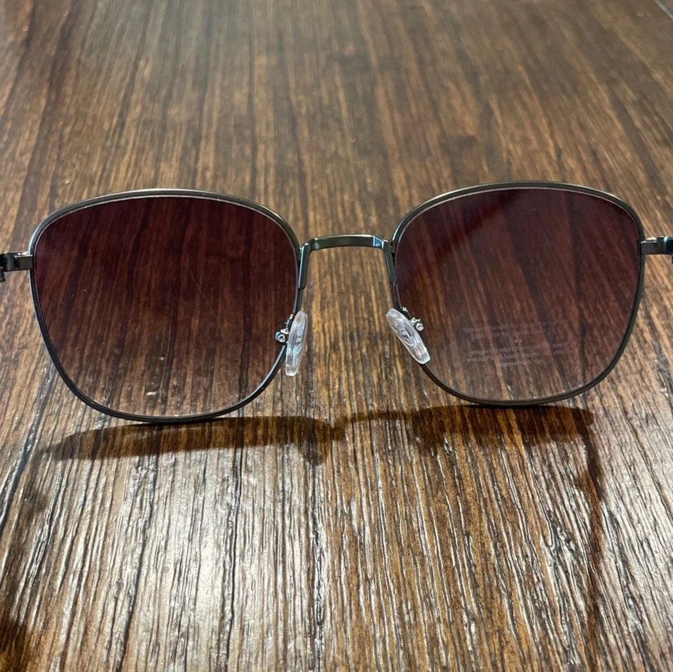 Мужские солнцезащитные очки в овальной оправе J.Crew Factory темно-серые BW745 - Изображение 4 из 4