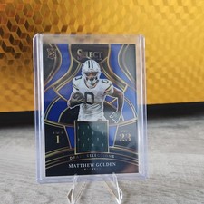 Panini 2025 Select Draft Selections Prizm Rookie Memorabilia Matthew Golden Pac…