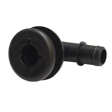 Flow Rite Boat Elbow Thru Hull Fitting | 3/4 Inch Black Plastic