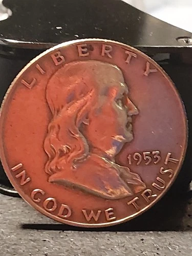 1953D Franklin Half Dollar , Circulated, 90% Silver, USA