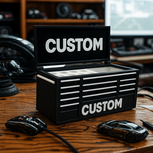 Mini Tool Chest Pen Holder – Custom Text Desk Organiser | Perfect Gift for Tradi - Bild 2 von 4