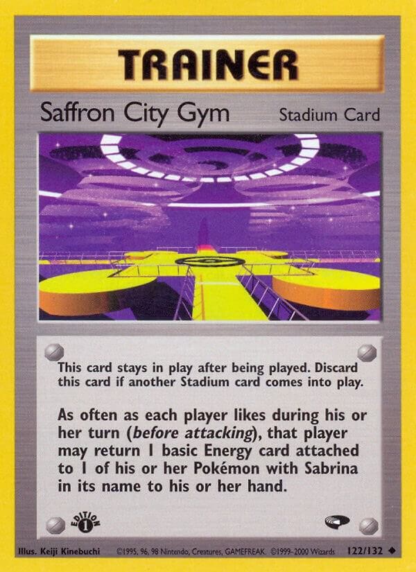 Saffron City Gym Unlimited Uncommon Gym Challenge 122/132 LP