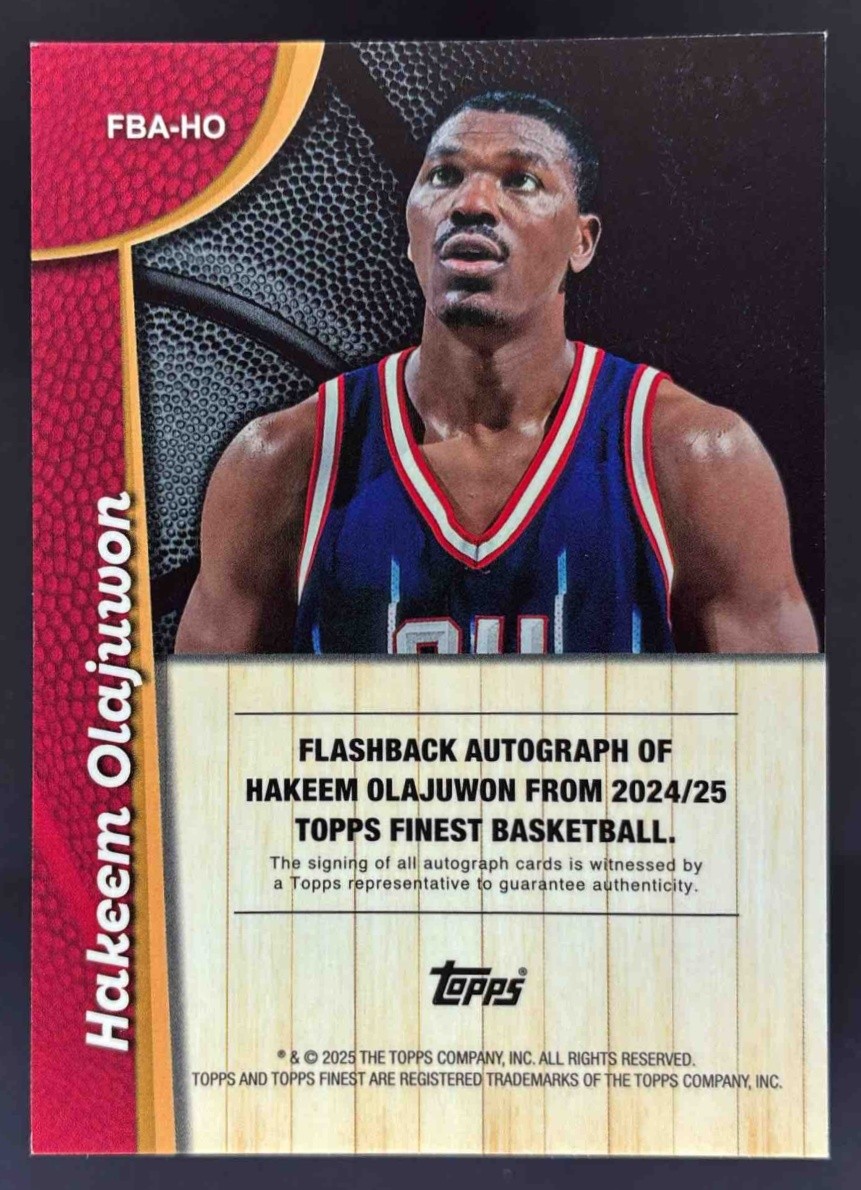 HAKEEM OLAJUWON オラジュワン 直筆サインカード AUTO NBA レア 250枚