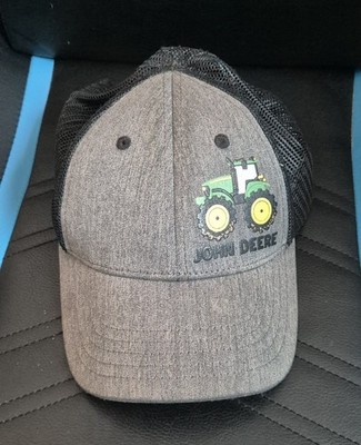 Kinder Mesh Baseballcap Mütze Kappe John Deere Traktor bis 58cm Grau