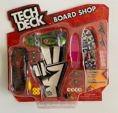 Tech Deck Set Board Shop Almost Dark start NIB 50 Pieces Complete 4 Boards