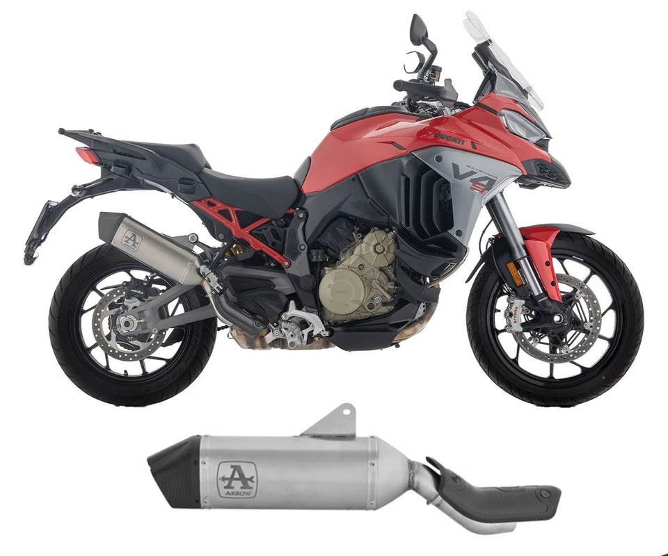 Silenciador de escape Arrow Veloce Titan DUCATI Multistrada V4/S 1100 2025 sin aprobación Foto 3 de 4