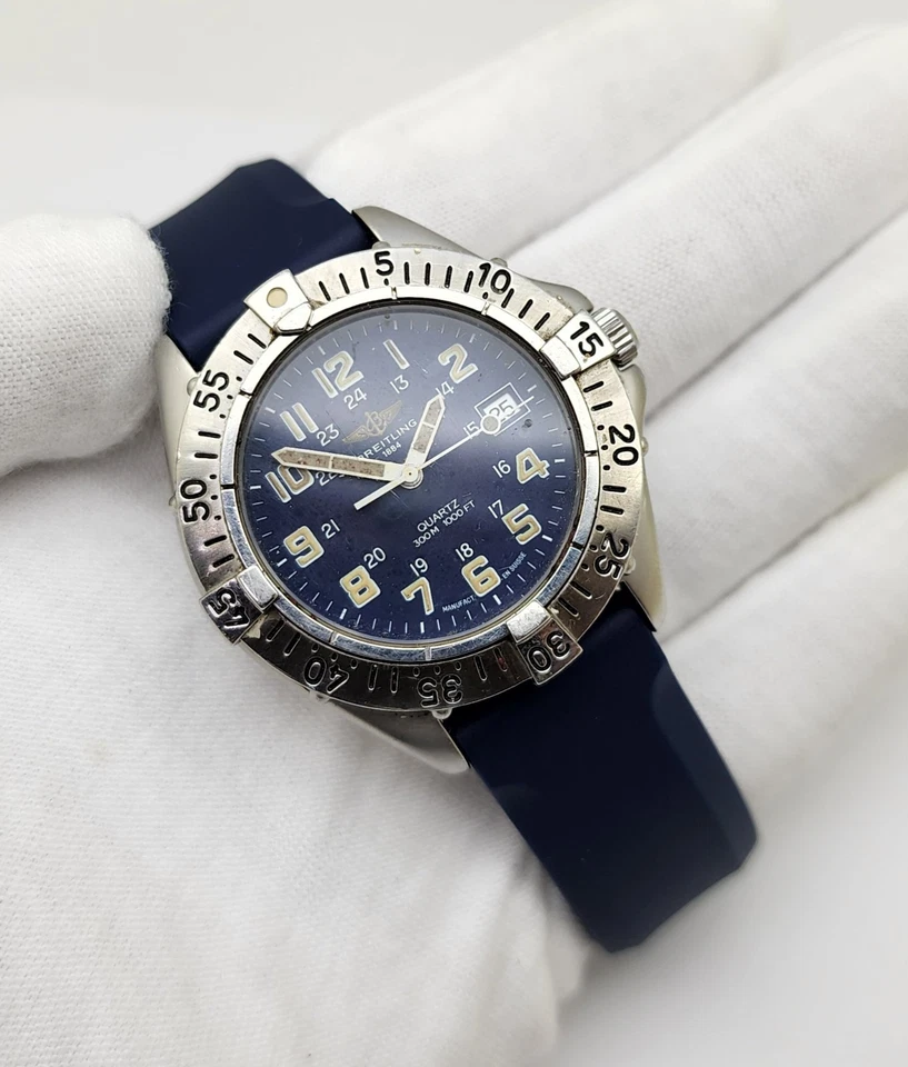 Reloj Cuarzo Hombre BREITLING Colt A57035 39mm 300mm Correa NO Original - Imagen 2 de 4