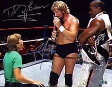 The Million Dollar Man Ted DiBiase Rob Van Dam Signed WWE 11x14 Photo BAS COA 14