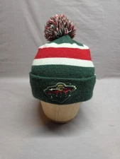 Minnesota Wild Hockey 47 Brand Raised Cuff Winter Knit Beanie Hat Cap Multicolor