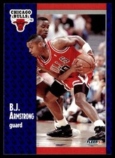 1991-92 Fleer B.J. Armstrong Chicago Bulls #25