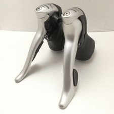 Manettes de vitesse de vélo grises Shimano