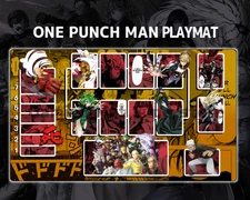 UA Card One Punch Man Union Arena Yellow mat Gaming Desk Playmat
