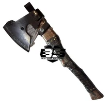 Russian Axe Carbon Steel Bearded Head, Wooden Handle, Camping & Bushcraft Hatc