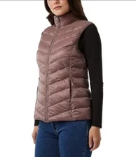 32 Degrees Women’s Quilted Vest, Pink, L