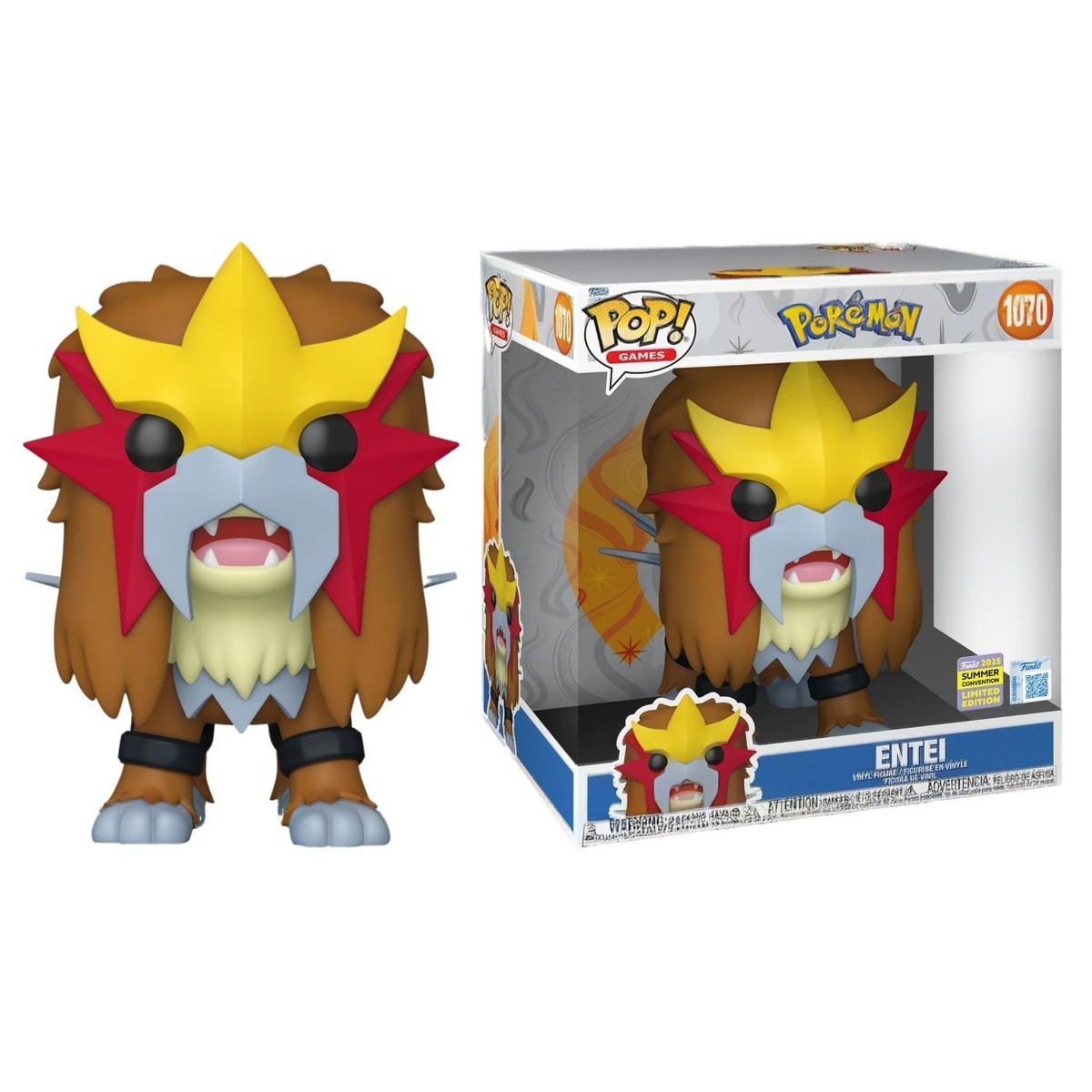 激レアコミコン2025限定FUNKO POP! ポケモン　エンテイ　特大限定 Funko Pop! Pokemon: Entei #1070 SDCC 2025 Limited Edition | eBay