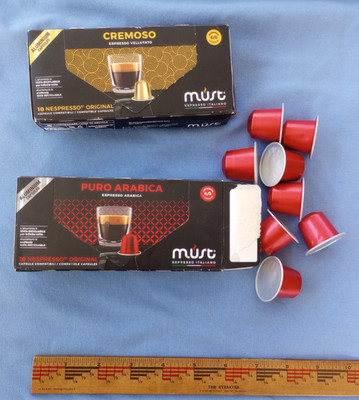 Must Puro Espresso Arabica & Cremoso 18 pods Capsules Nespresso Original 6/2027