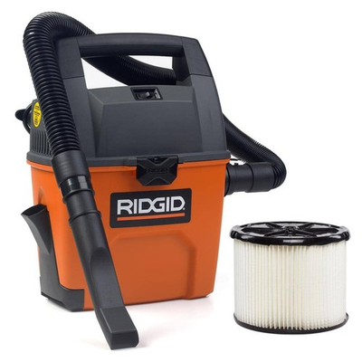 #ad RIDGID 3 Gal 3.5 Peak HP Handheld Shop Vacuum Wet Dry Vac with Dust Pan Hose $64.99