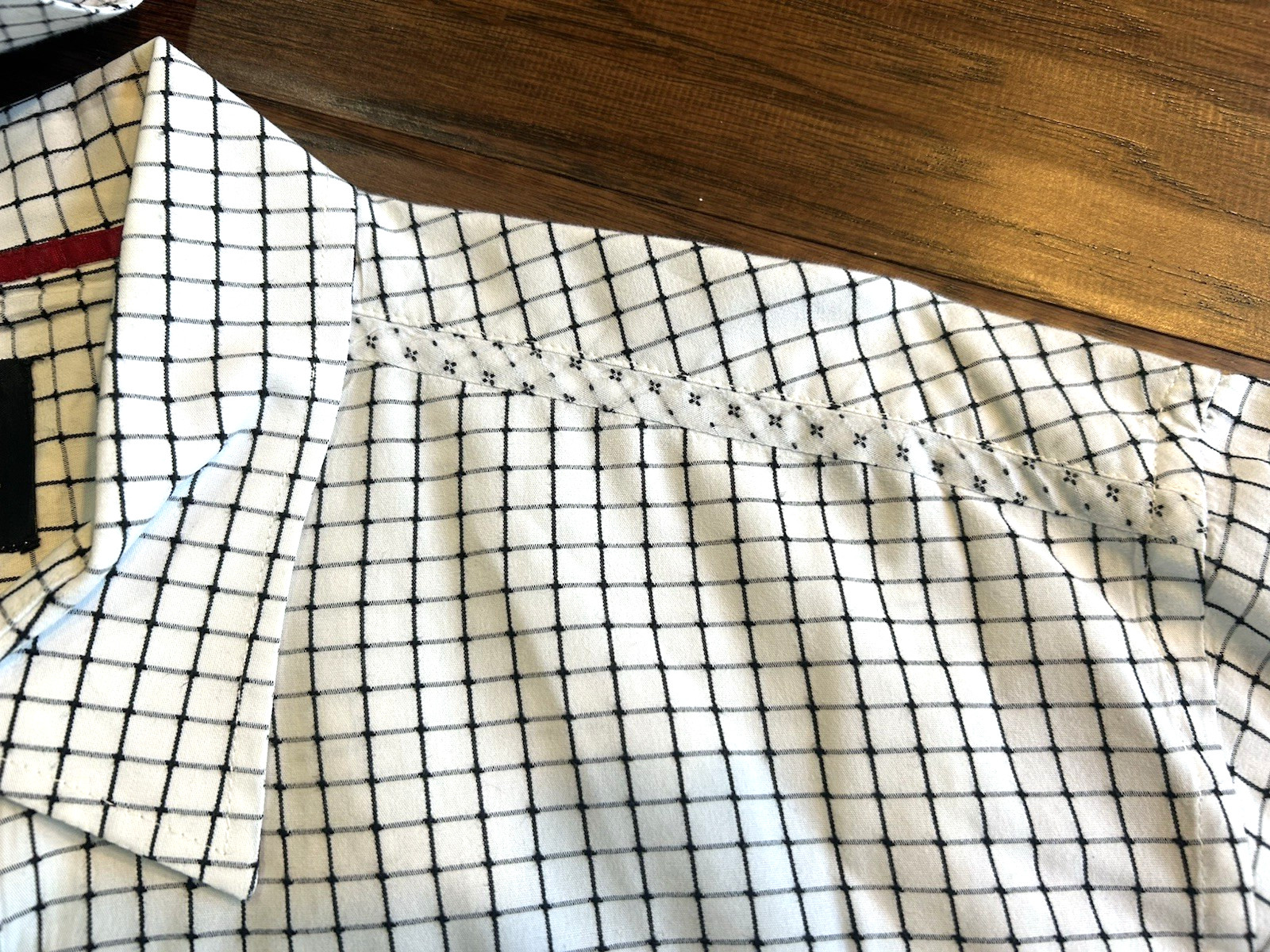 Lansky Bros.  Windowpane Pattern Button-up Shirt … - image 7