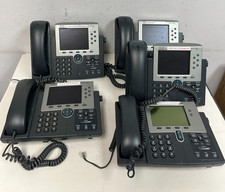 Lot 5pcs Cisco CP-7965G CP-7965 IP Phone Telephone w/ Handset Cable  Stand