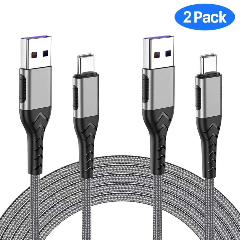Paquete de 2 cables USB C de 10 pies de carga rápida para iPhone 16/15/Pro/Plus/Max/Samsung Foto 2 de 4