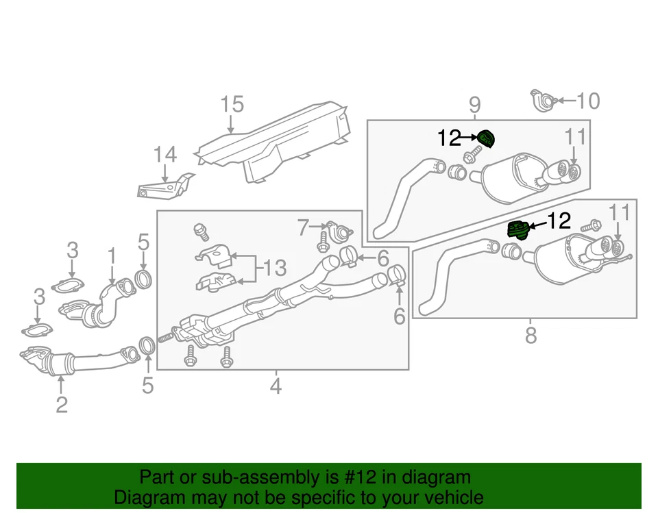 Actuador de válvula de control de escape genuino GM 84897442 Foto 3 de 3