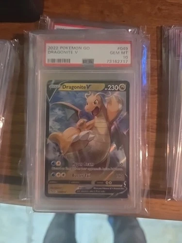 2022 PSA 10 GEM MINT DRAGONITE V POKEMON GO #049 G6708