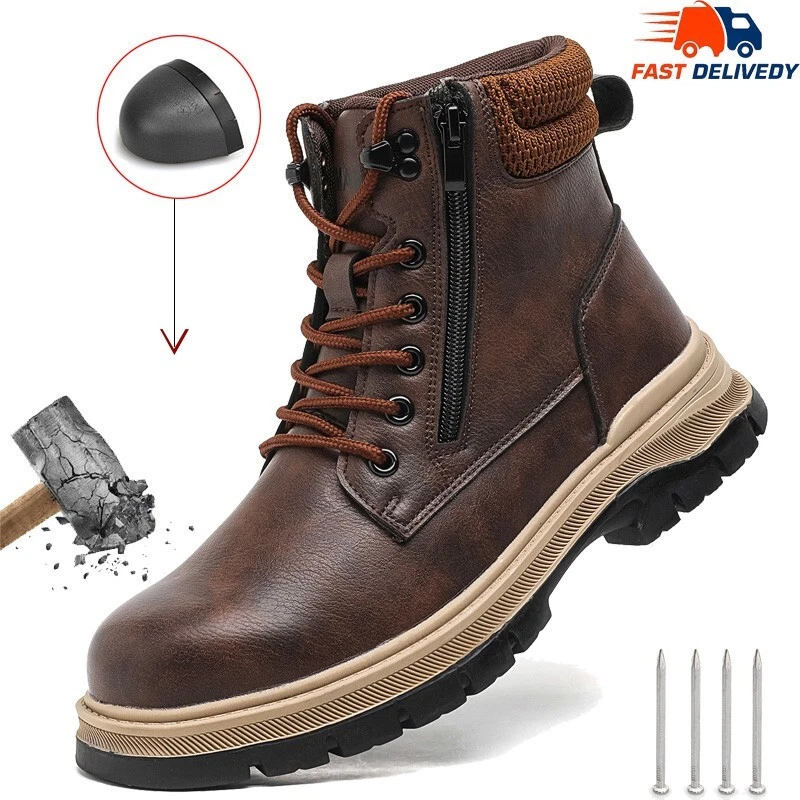 Men Safety Shoes Anti-Impact Anti-Piercing Waterproof boots workout sneaker
Opens in a new window or