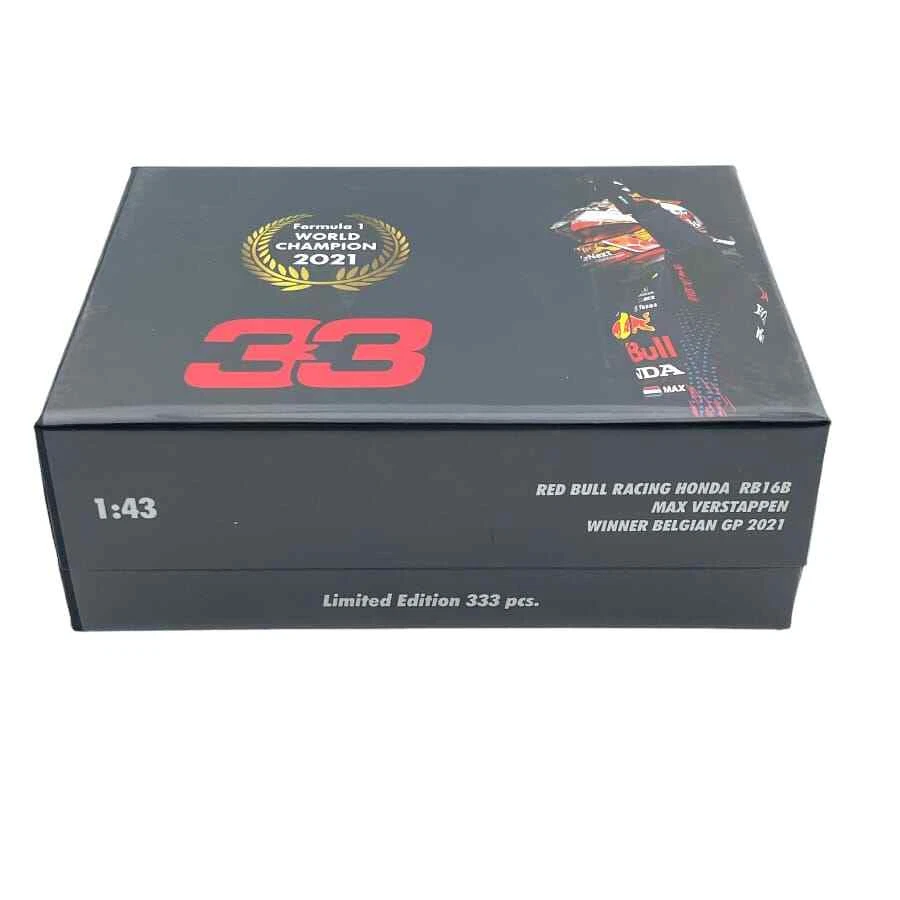 Modellino F1 Minichamps 1/43 Red Bull RB16B Max Verstappen Winner Belgian Gp ... - Immagine 4 di 4