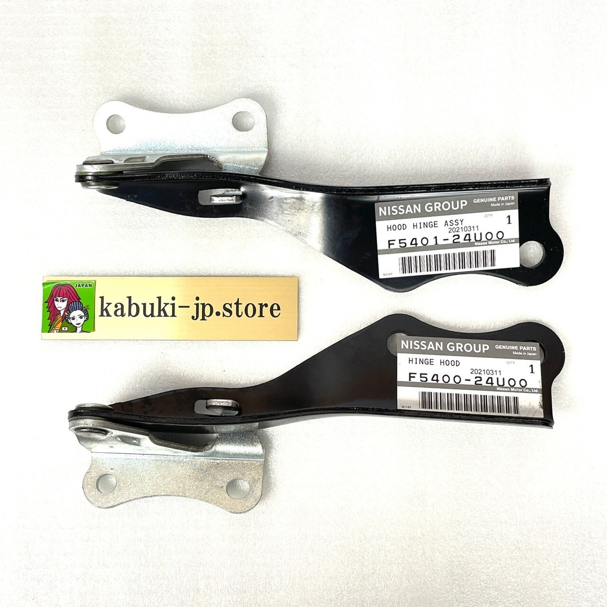 Nissan GENUINE GTR GT-R R33 BCNR33 Hood Hinge Right Left Set
