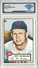 1952 Topps ROY MCMILLAN #137 Rc White Back 💎 DSG 7 NM