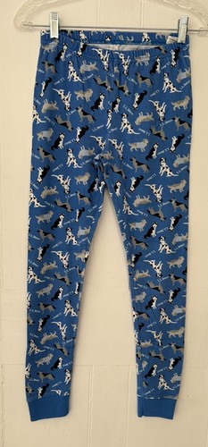L.L. Bean DOGS Puppy Print Organic Cotton Pajamas Set Boys Youth 14 made in Peru - Picture 4 of 4