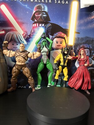 Marvel Legends Blob BAF She-Hulk, Jaggernaut, Yellow Jacket & Jean Grey Lot of 4