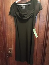 S.L. Fashions Special Occasion Little Black Dress With Flutter Sleeves Size 12