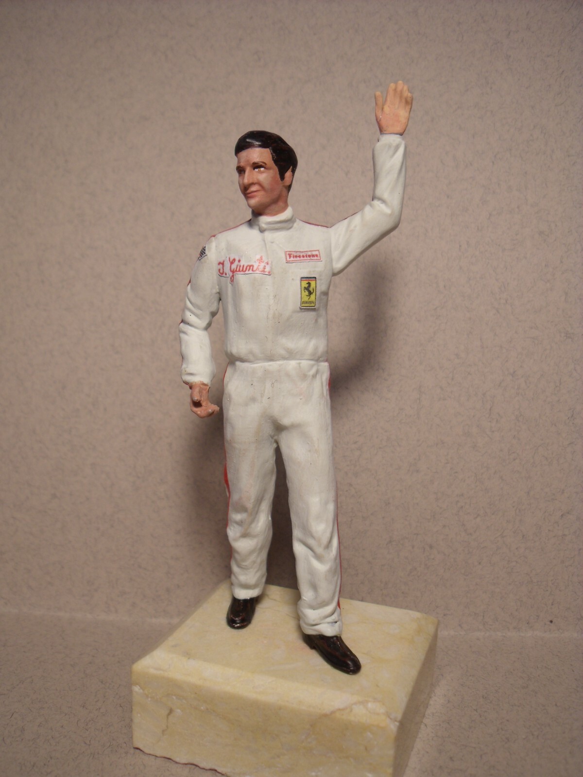 Figurine Ignazio Giunti 1/18 non peinte pour customisation de circuit