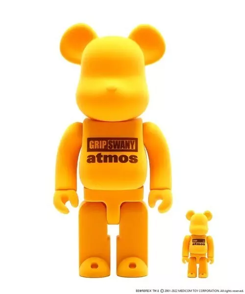 BE@RBRICK atmos x GRIP SWANY 100% & 400% Rare Medicom BearBrick