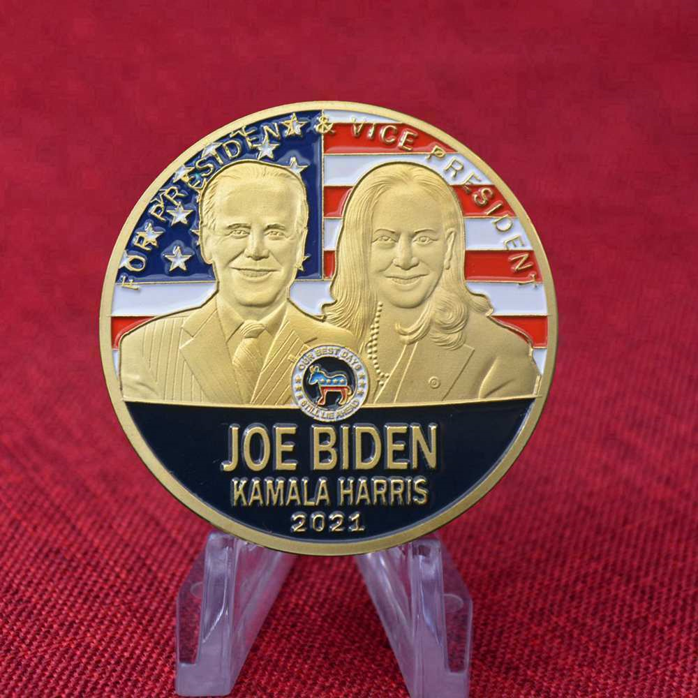 Biden Harris President Commemorative Souvenir Challenge Collectible Coins 2021