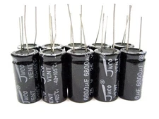 6800uF 25V (10x) Electrolytic Capacitors 25V 6800uF Volume 16x30mm 