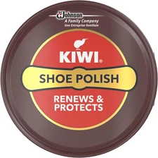 36g Dark Tan Brown Kiwi Shoe Polish Boot Polish Wax Shine  Protects & Nourishes
