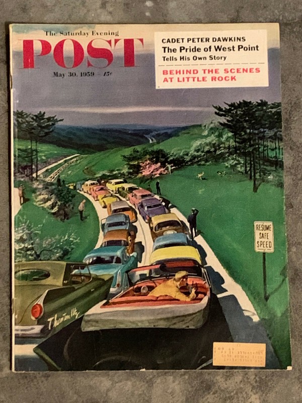 Shirley Jackson STRANGERS IN TOWN in THE SATURDAY EVENING POST May 30, 1959 RARE