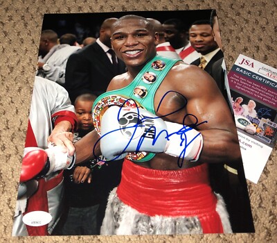 FLOYD MAYWEATHER JR SIGNED 8X10 PHOTO AUTOGRAPH BOXING JSA COA