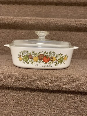 *RARE* Vintage La Marjolaine Spice Of Life 2 quart corning ware A-2-B casserole