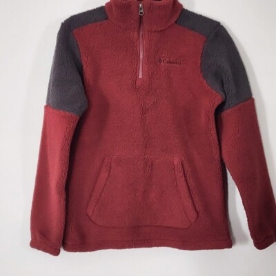 Columbia boy size Large 14-16 Sherpa 1/4 zip top pullover